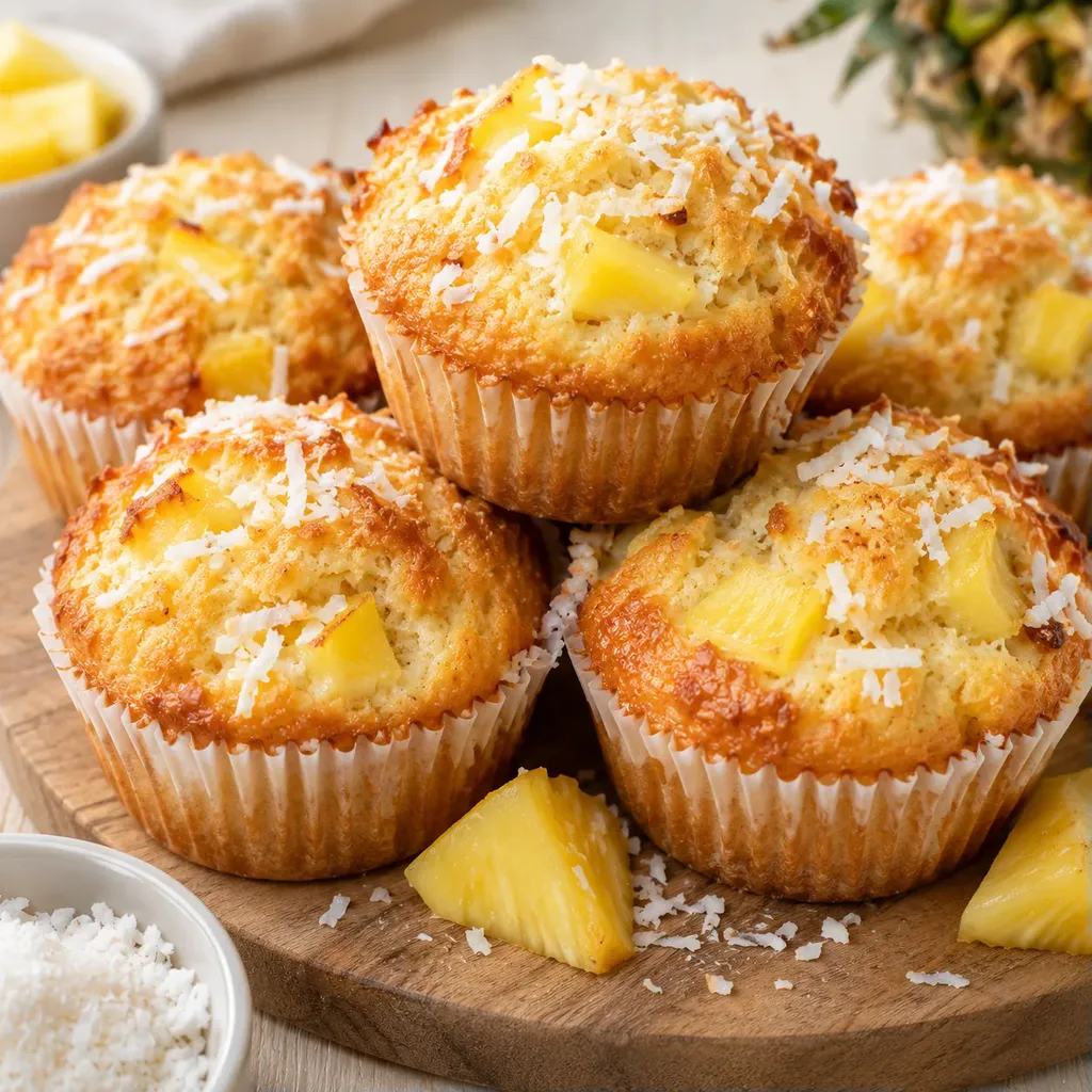 Muffins ananas coco