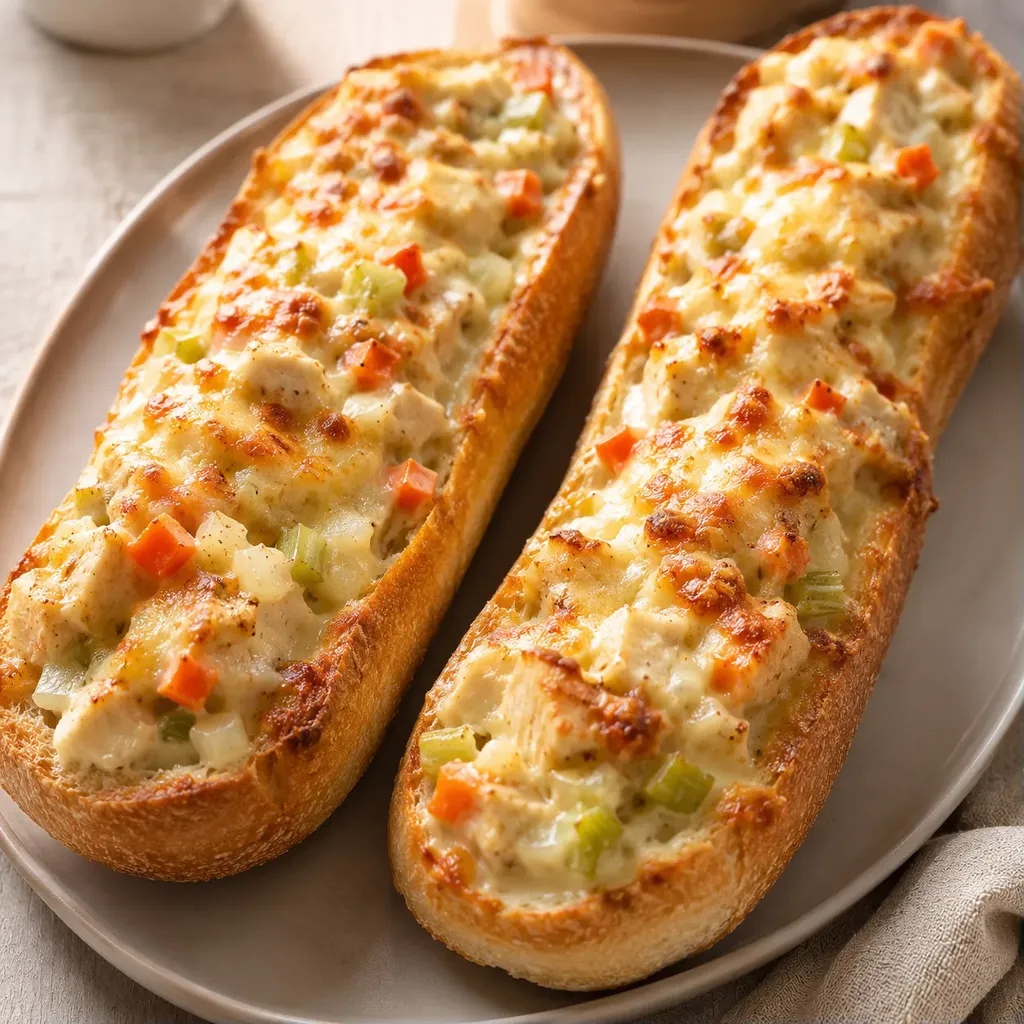 Baguette garnie croustillante