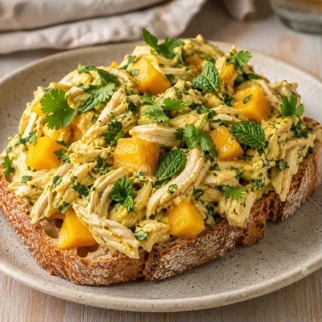 Poulet mangue herbes