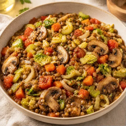 Lentilles légumes savoureux