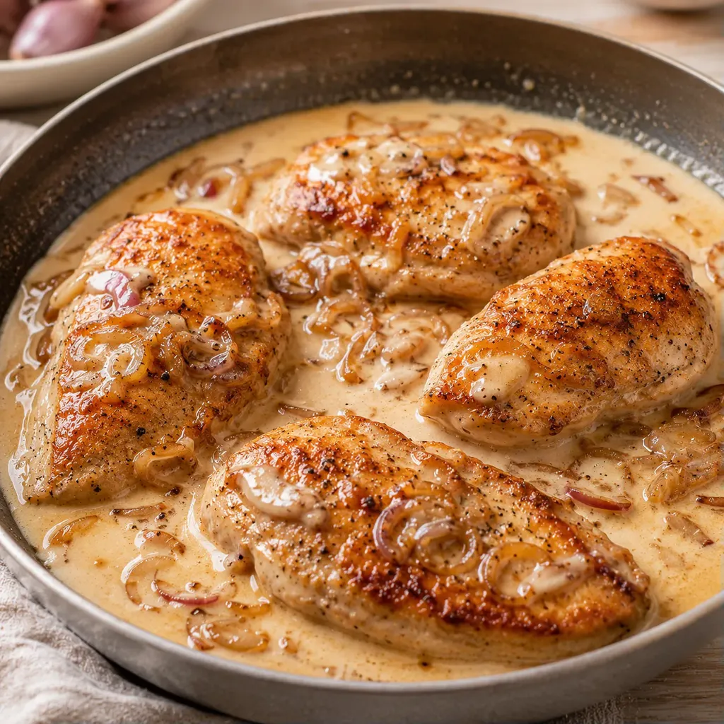 Poulet Flambé Crémeux