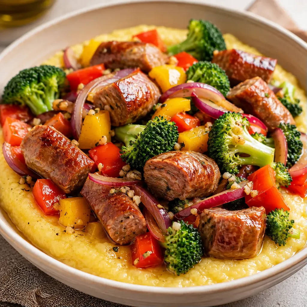 Saucisses et Polenta
