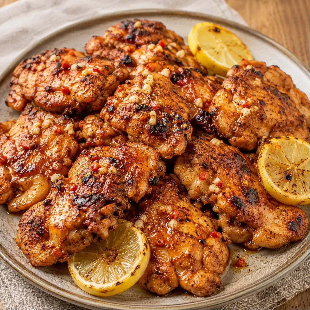 Poulet grillé citron