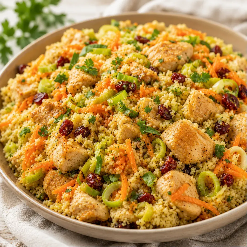 Poulet et couscous rapide