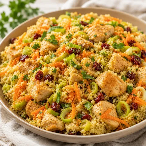 Poulet et couscous rapide