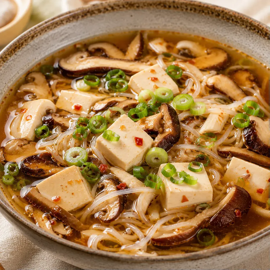 Miso tofu champignons