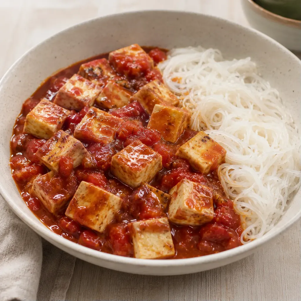 Tofu miso tomate
