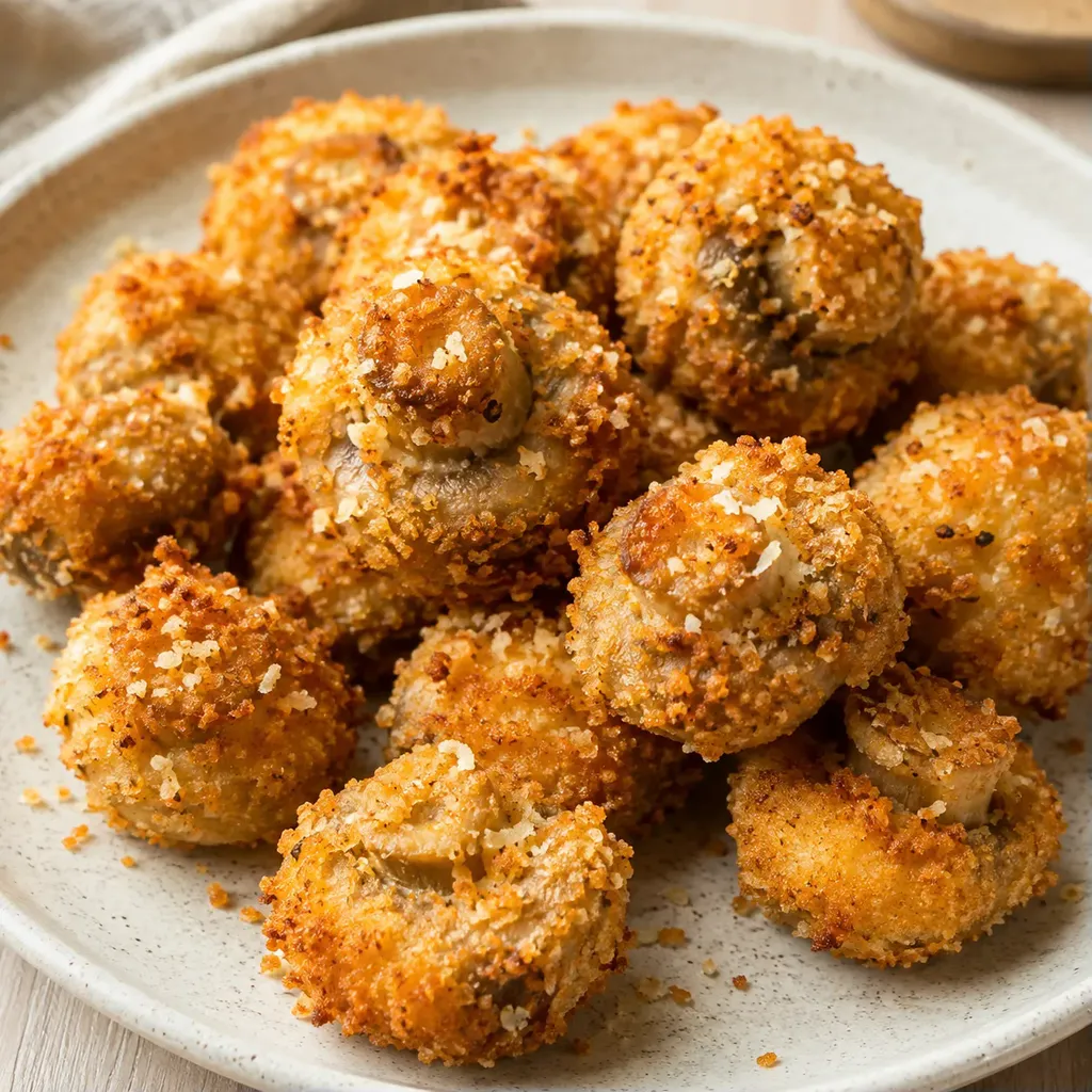 Champignons Croquants au Parmesan