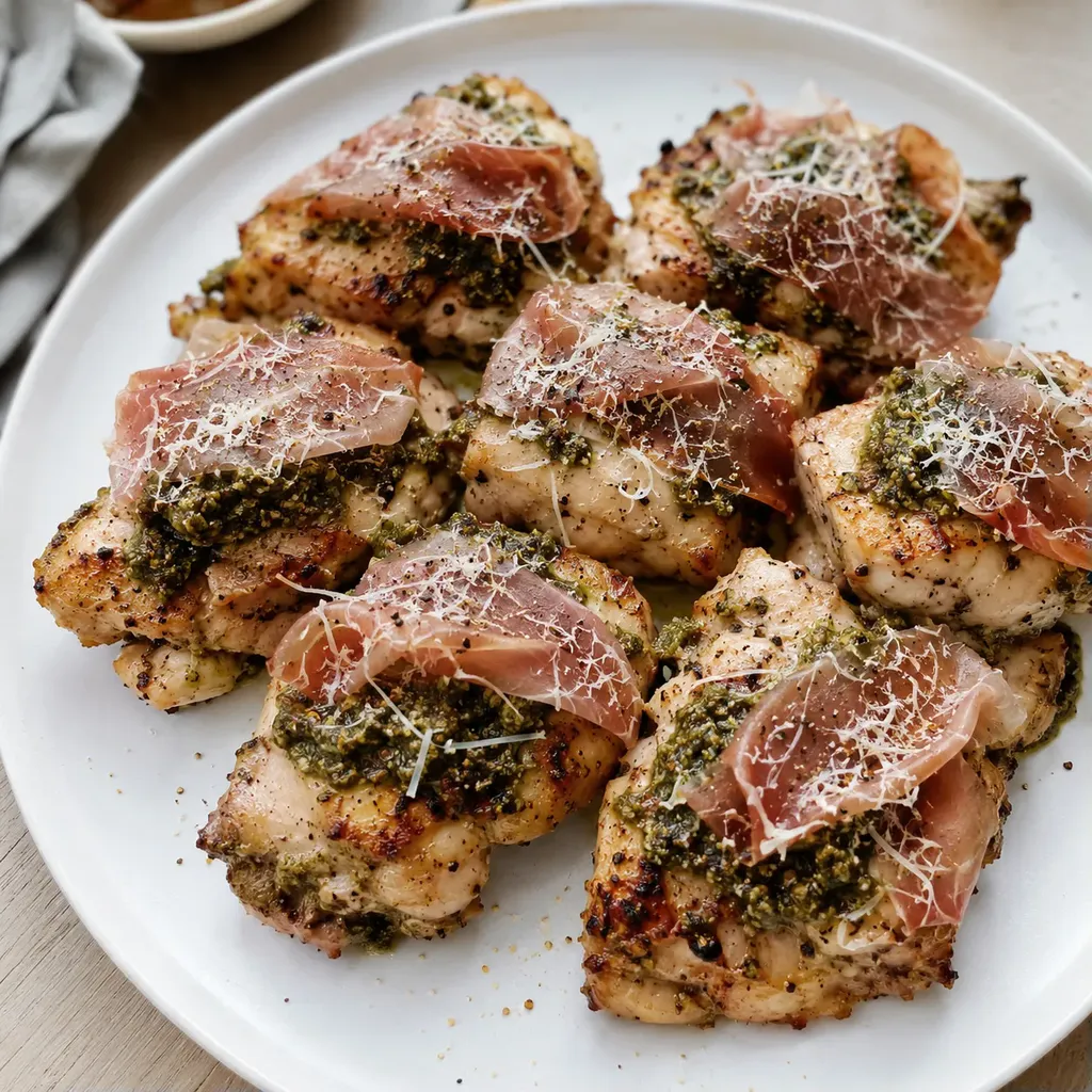 Poulet parmesan grillé pesto