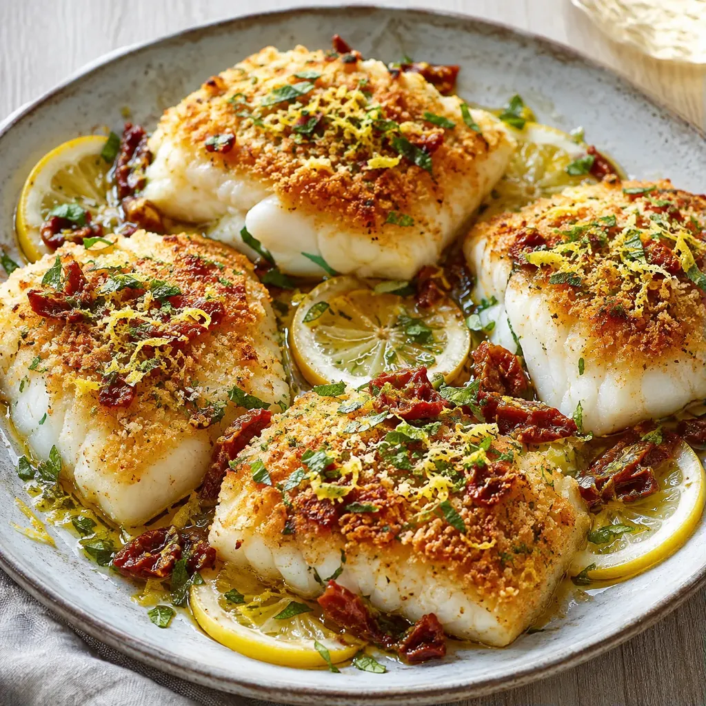 Croustillant poisson citron herbes