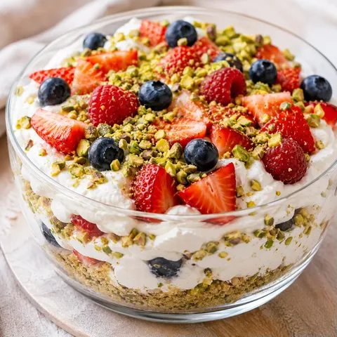 Pistaches et fruits frais