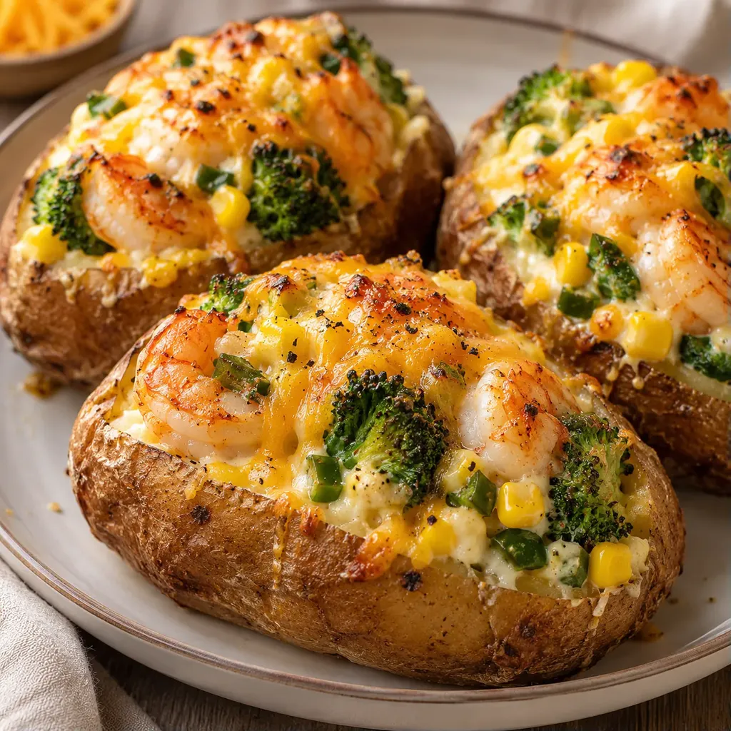 Brocoli crevettes et maïs
