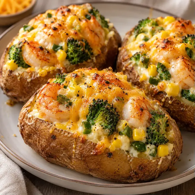 Brocoli crevettes et maïs