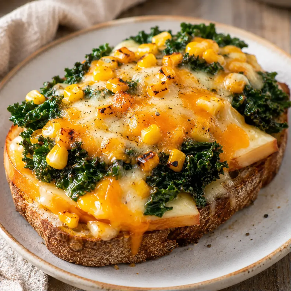 Fromage et kale toasté