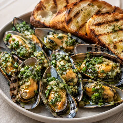 moules salsa au barbecue