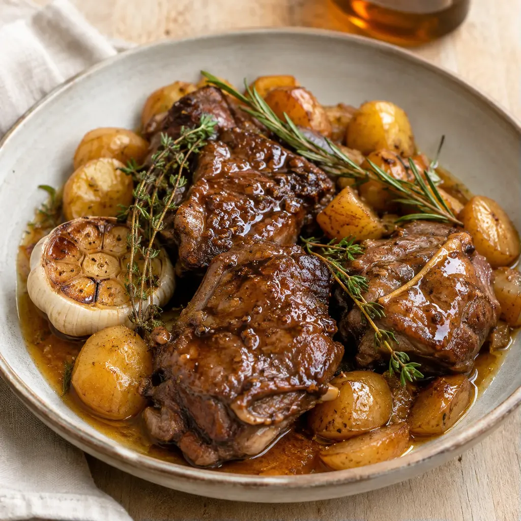 Agneau fondant au miel