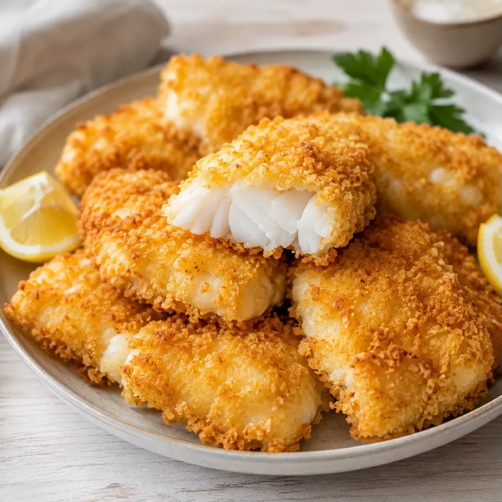 Poisson croustillant au panko