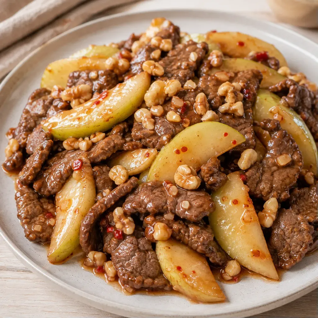 boeuf poire noisettes