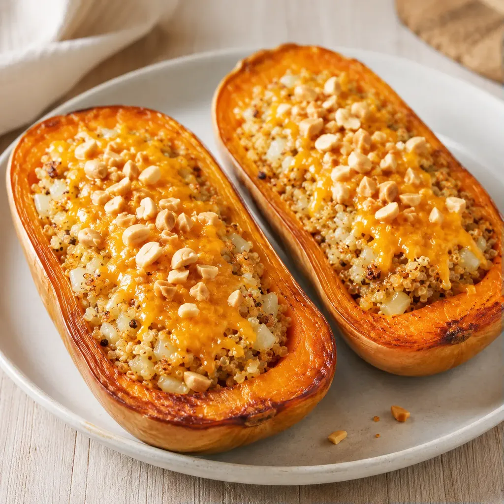 Quinoa cheddar courge