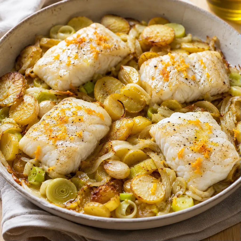 Orange fenouil poisson