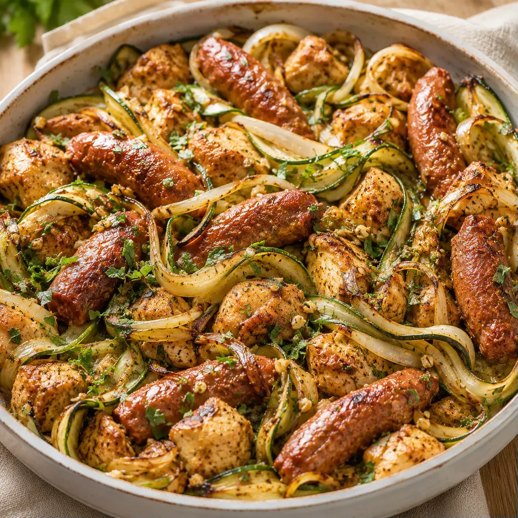 Poulet merguez au four