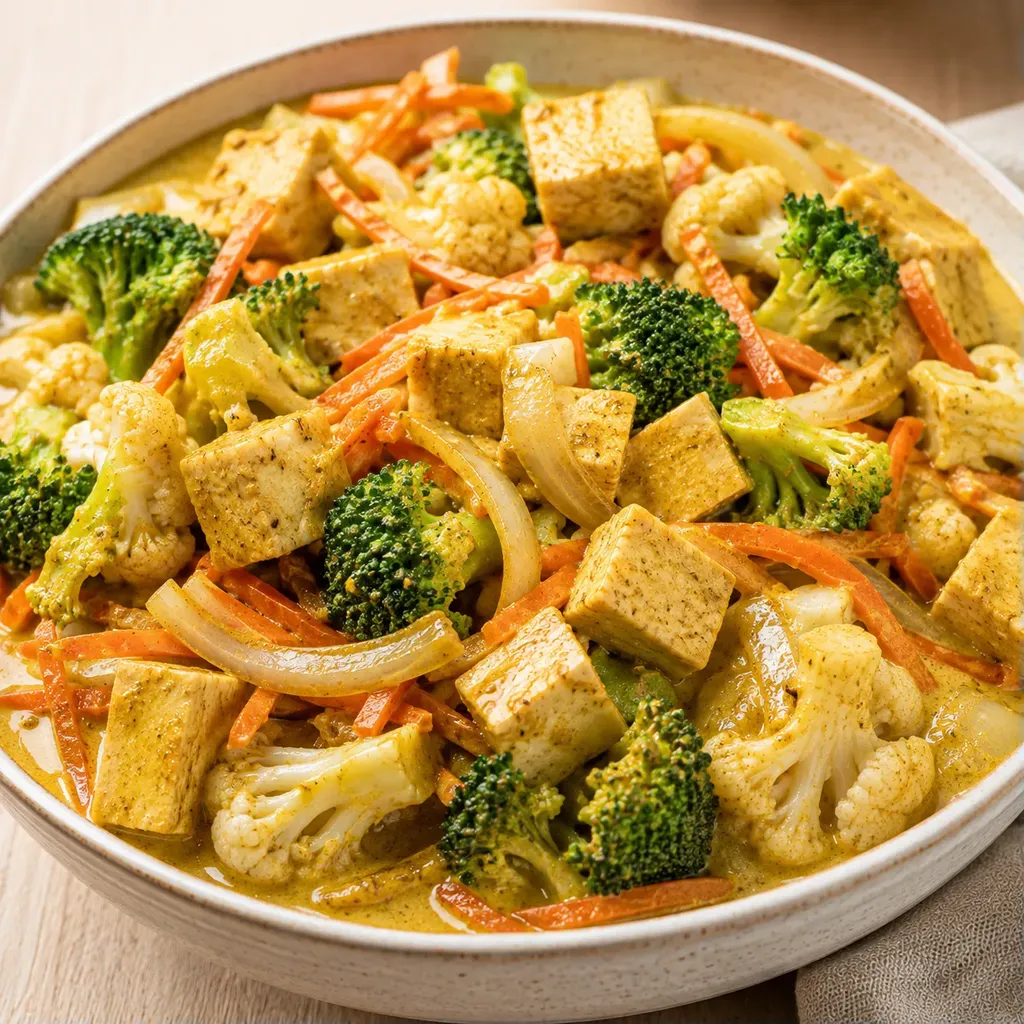 Tofu au cari coco