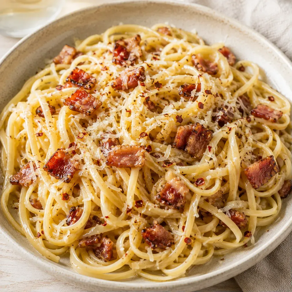 Bacon piment fromage pâtes