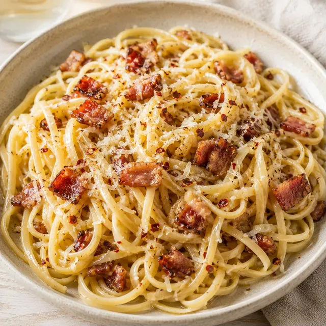 Bacon piment fromage pâtes