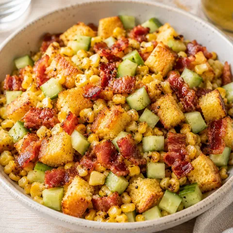 Salade maïs et bacon
