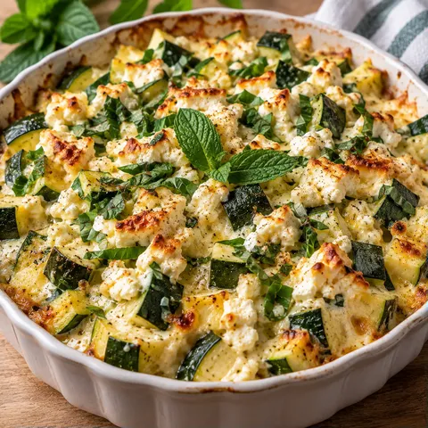 Courgettes Feta Menthe