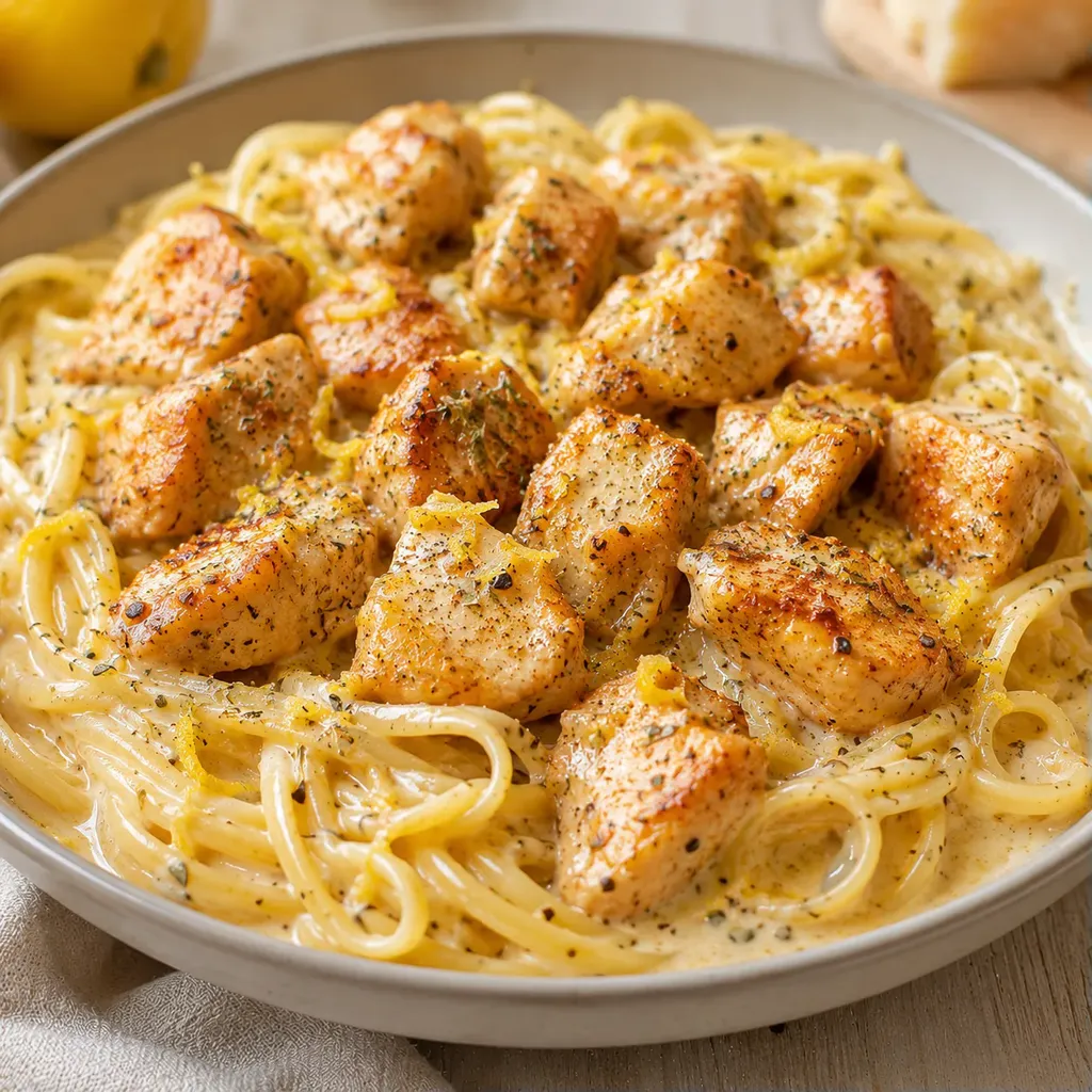 Poulet citron ail beurre
