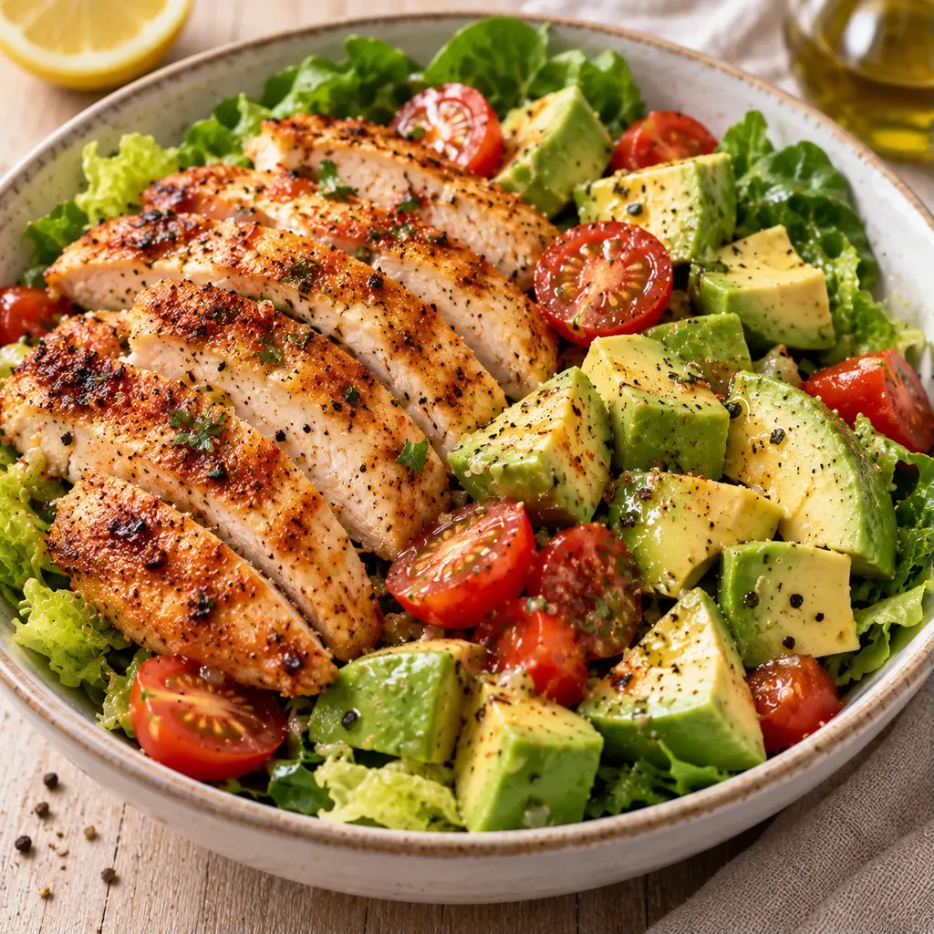 Poulet grillé avocat