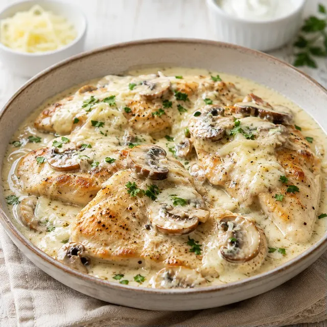Poulet à la sauce fondante