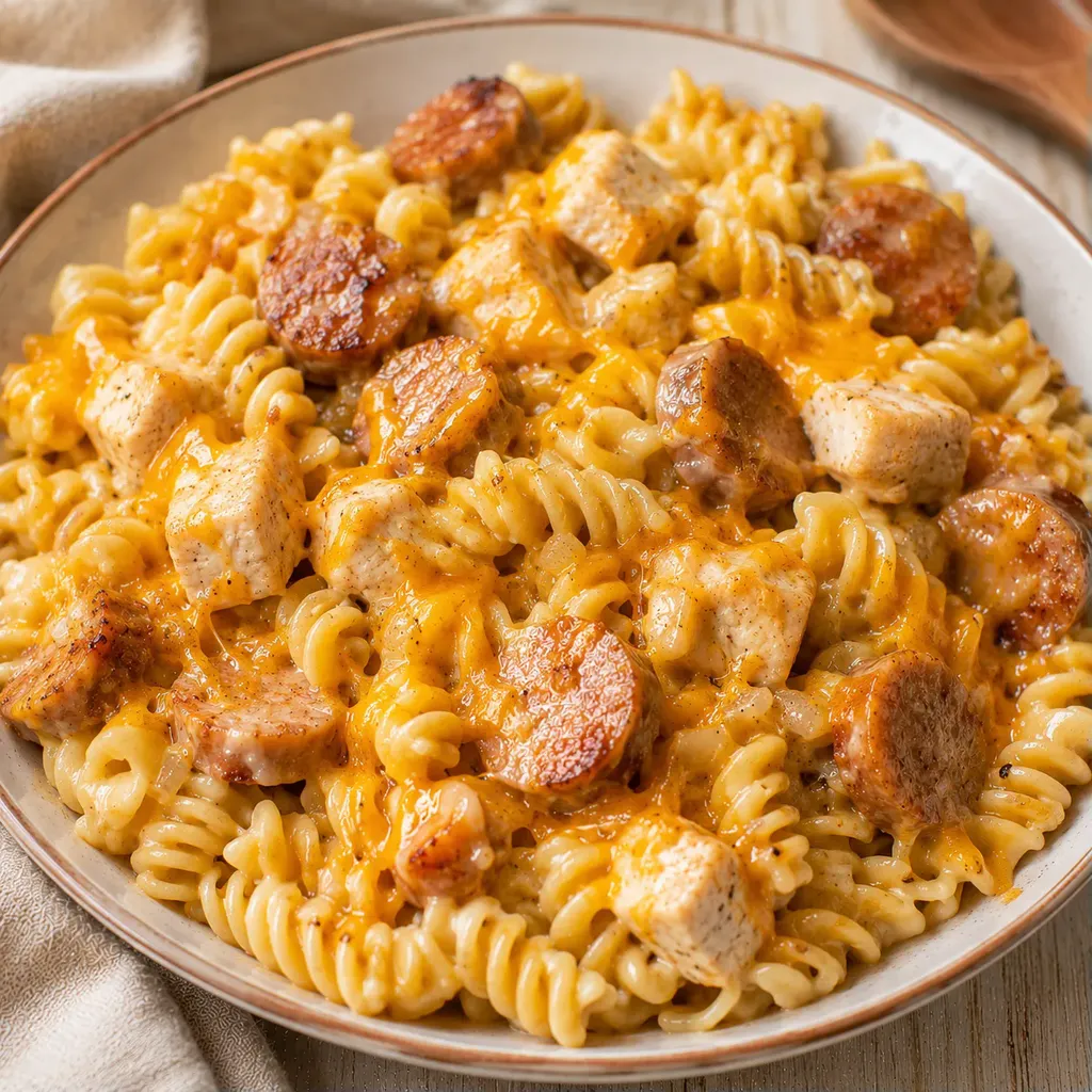 Rotini saucisse cheddar