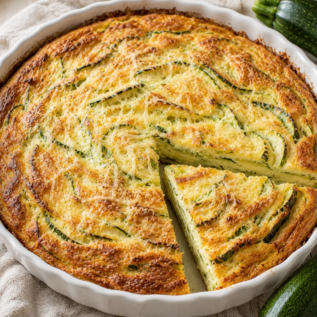 Invisible courgettes parmesan