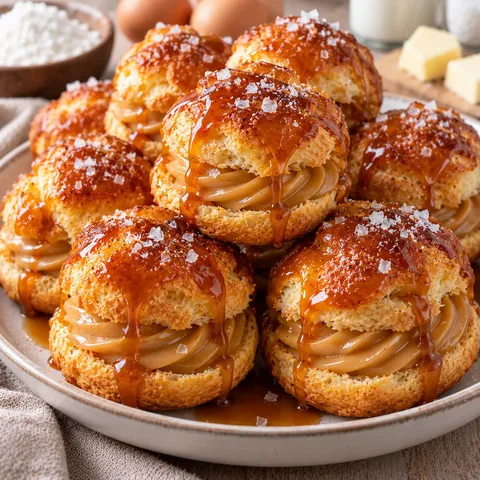 Choux caramel salé
