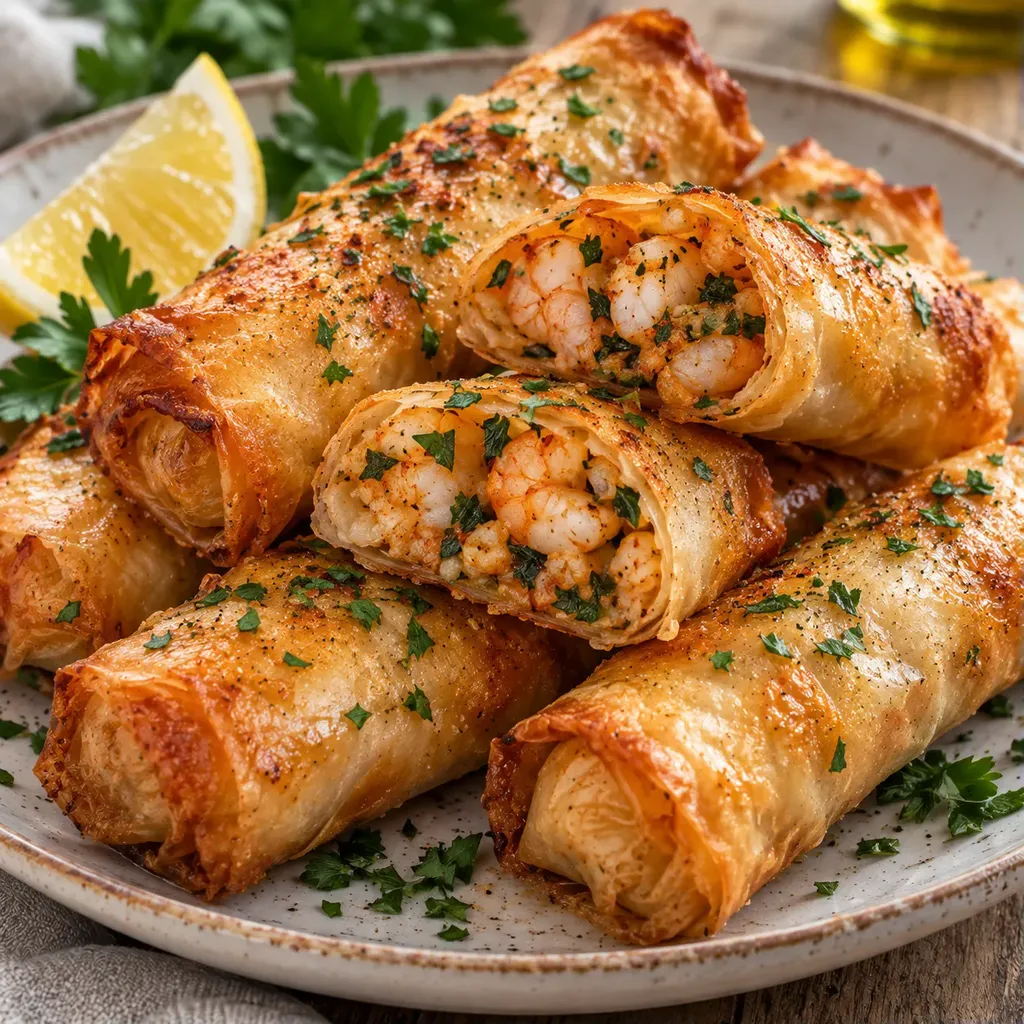 Crevettes croustillantes ail