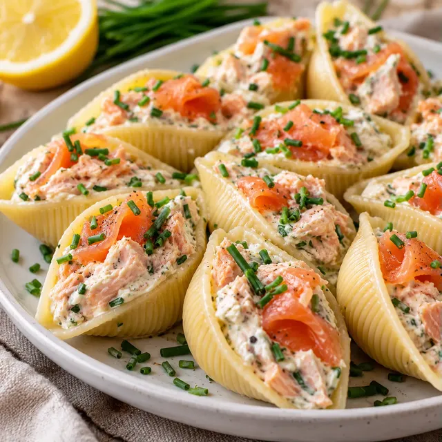Saumon mascarpone conchiglioni