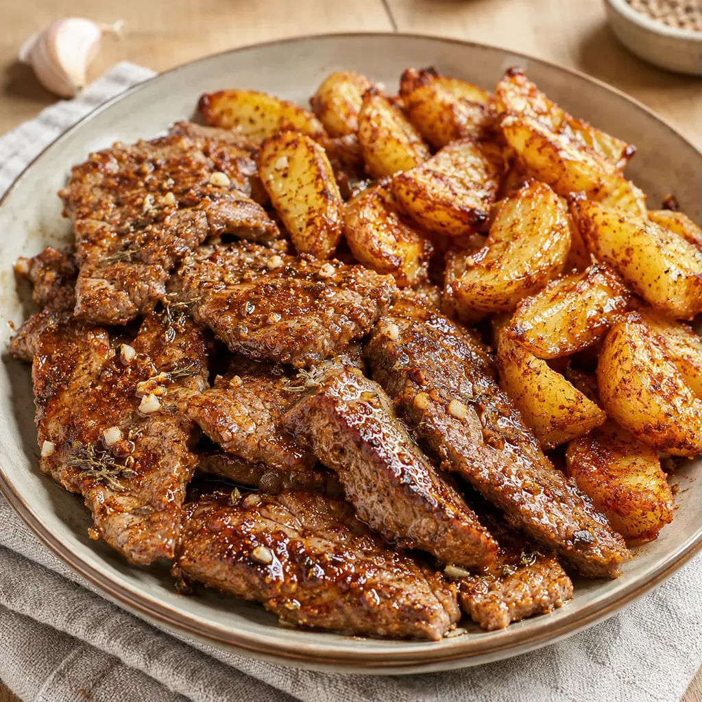 Bœuf Pommes Dorées