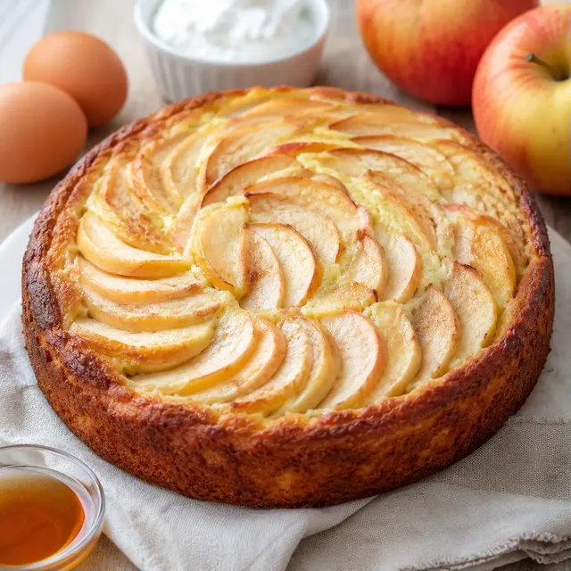 Gâteau moelleux Skyr pommes