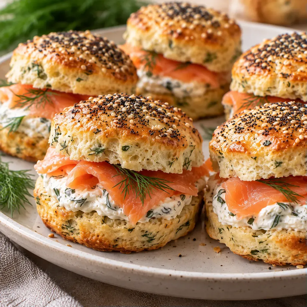 Saumon fromage biscuits