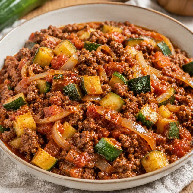 Courgettes Bolognaise Savoureuses