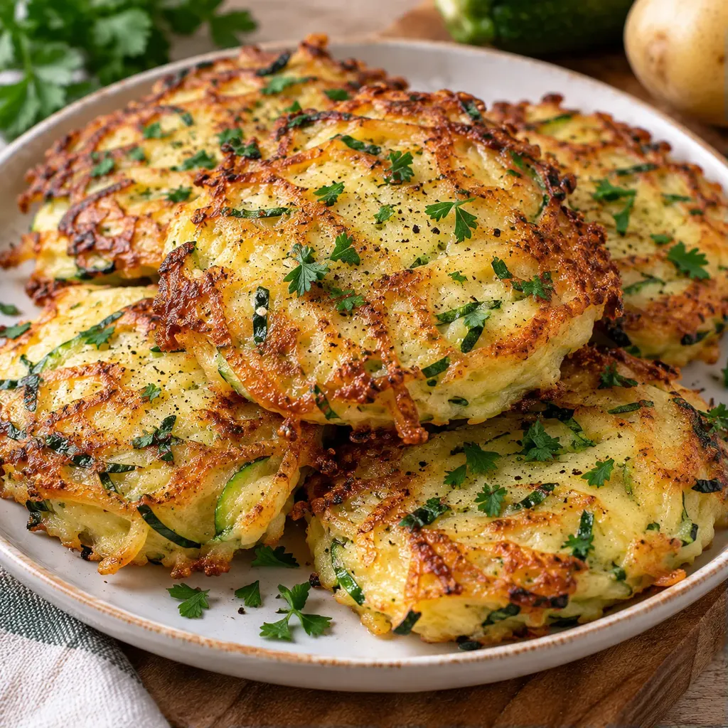 Galette courgette pomme terre