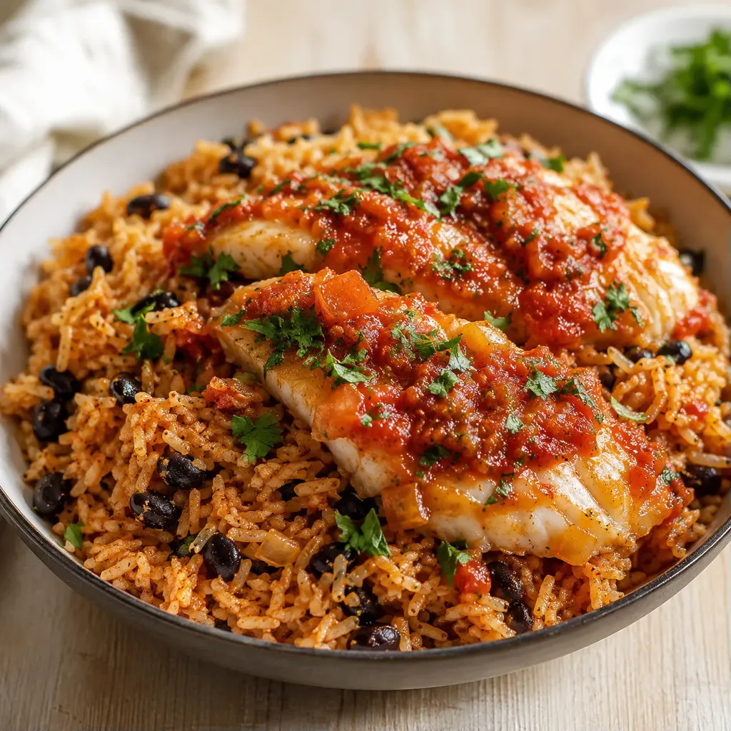 Poisson riz épicé