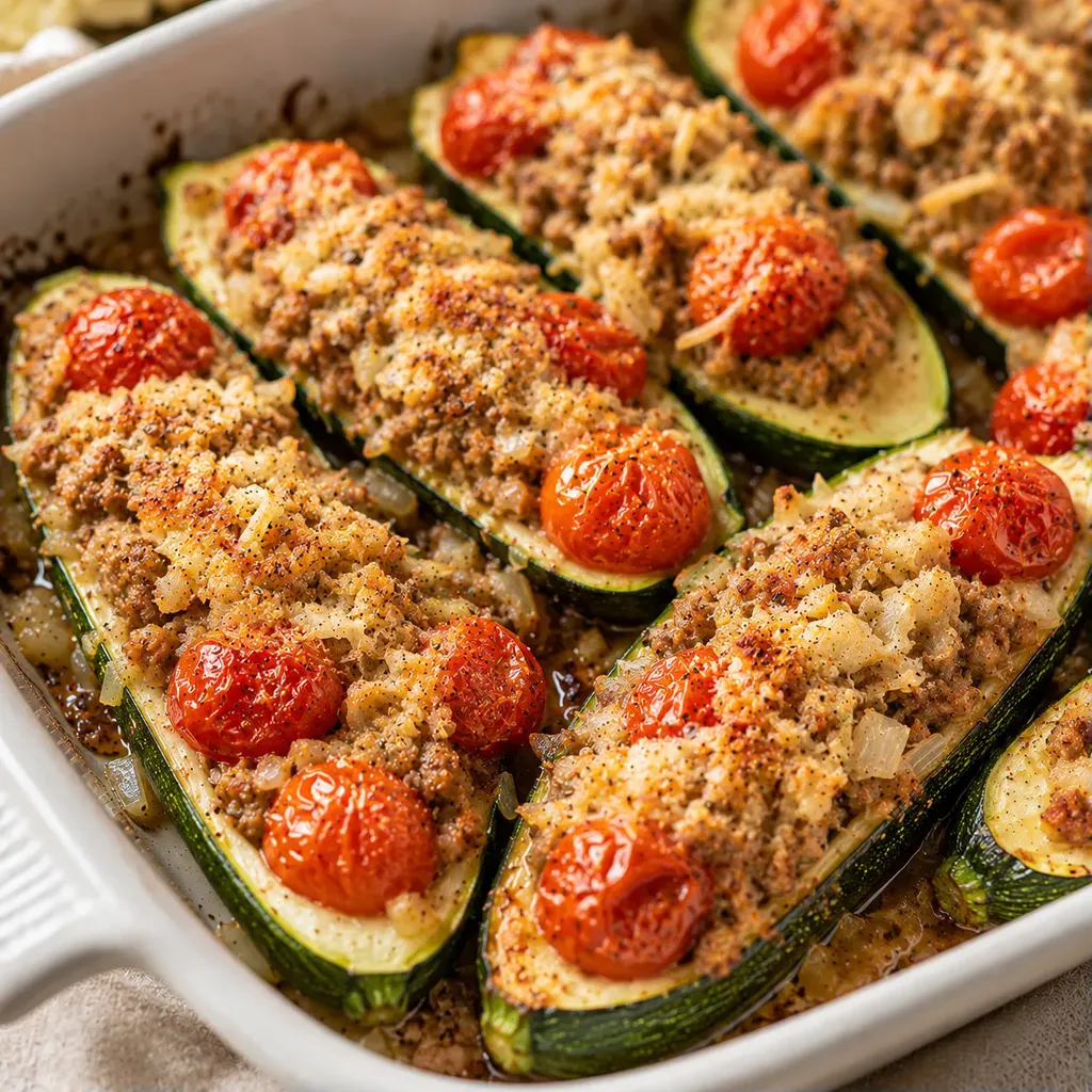 Veau parmesan courgettes