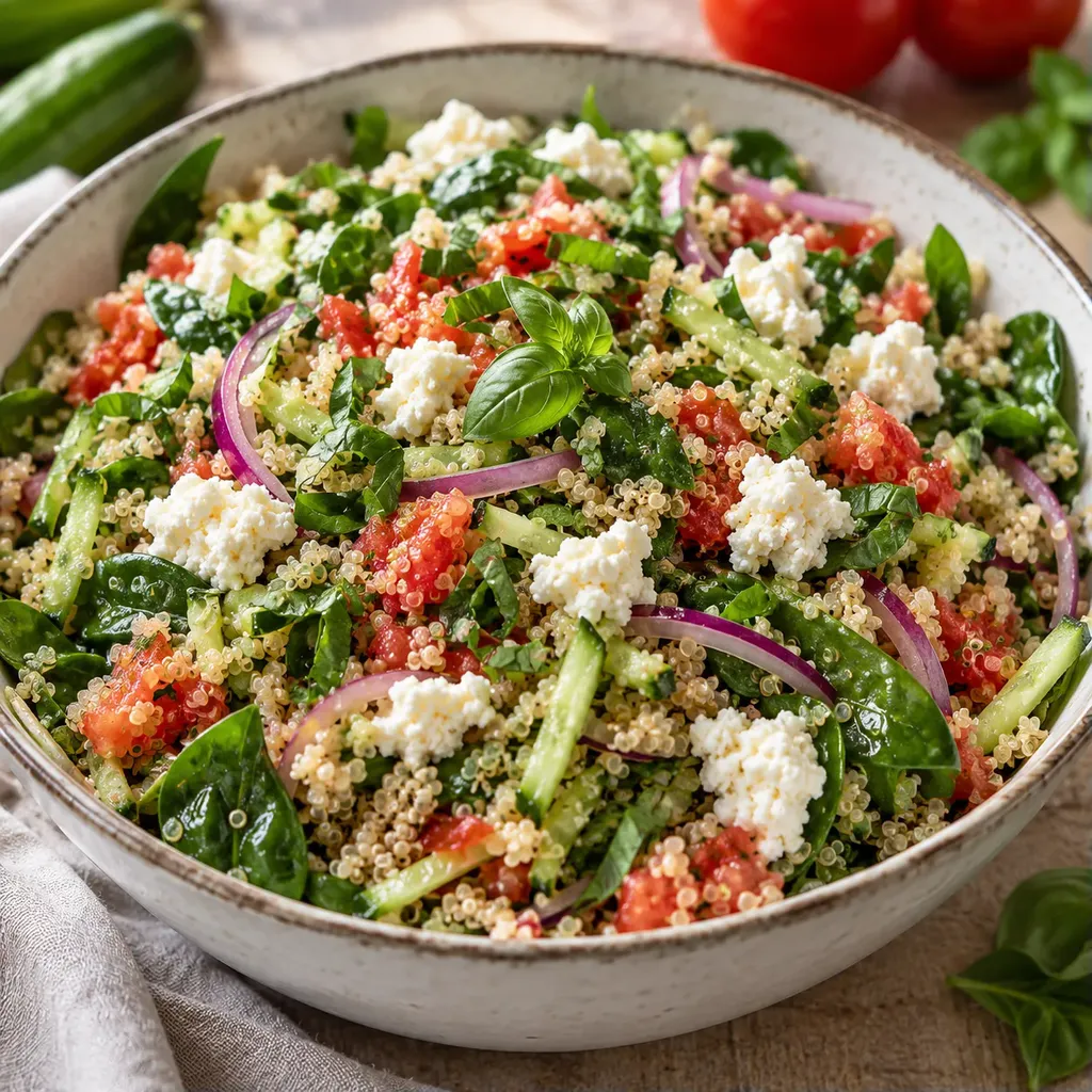 Quinoa épinards ricotta