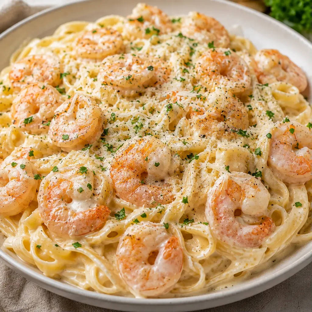 Crevettes Alfredo savoureuses