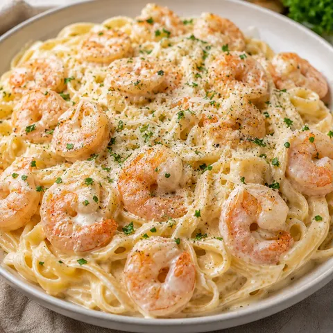 Crevettes Alfredo savoureuses