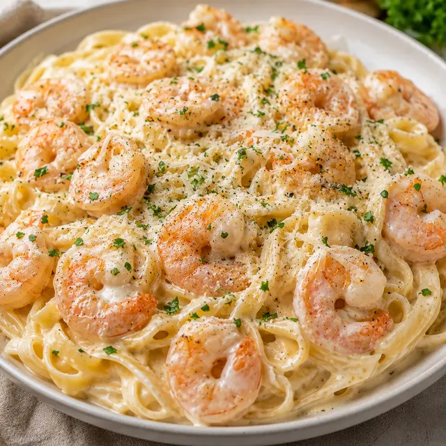 Crevettes Alfredo savoureuses