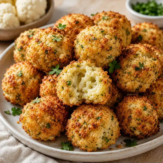 Bouchées gourmandes de chou-fleur